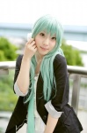 aqua_hair blazer cosplay dress hatsune_miku keep_only_one_love_(vocaloid) miou skirt tie twintails vocaloid rating:Safe score:0 user:pixymisa