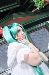 aqua_hair blouse cosplay hairbows hatsune_miku noa twintails vocaloid world_is_mine_(vocaloid) rating:Safe score:0 user:nil!