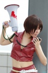 cosplay default_costume koi_wa_sensou_(vocaloid) megaphone meiko midriff miniskirt skirt uzuki vest vocaloid rating:Safe score:2 user:nil!