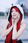 cosplay dress hoodie horns red_hair tagme_character tagme_series utatane_orepa rating:Safe score:1 user:nil!