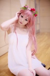 boots cosplay dress flowers hanaka megurine_luka pink_hair vocaloid rating:Safe score:0 user:pixymisa