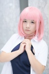 blouse cosplay momo_velia_deviluke open_clothes pink_hair school_swimsuit school_uniform swimsuit tachibana_rizu to_love-ru rating:Safe score:0 user:nil!