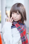 anegasaki_nene cardigan cosplay love_plus sailor_uniform sakuya scarf school_uniform rating:Safe score:2 user:nil!