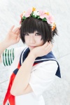 armband blouse cosplay sailor_uniform scarf school_uniform to_aru_kagaku_no_railgun uiharu_kazari wreath yuta rating:Safe score:0 user:pixymisa