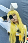 aidou_rika animal_ears blonde_hair bodysuit bunny_ears cosplay eyepatch gloves siesta00 umineko_no_naku_koro_ni rating:Safe score:0 user:pixymisa