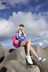 aizawa_rina backpack denim headphones ponytail shorts tshirt ys_web_376 rating:Safe score:0 user:nil!