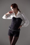 black_legwear blouse corset minah pantyhose ponytail shorts rating:Safe score:0 user:nil!