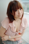 blouse cleavage miniskirt saki skirt rating:Safe score:0 user:nil!