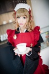 amnesia apron blonde_hair braids cosplay hairband heroine_(amnesia) kimono maid maid_uniform tomiaaaaaaa rating:Safe score:1 user:nil!
