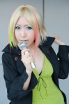 cosplay dress jacket microphone multi-colored_hair tagme_character tagme_series uzuki rating:Safe score:0 user:nil!