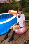 blouse kneesocks kurokawa_kei pleated_skirt school_uniform skirt rating:Safe score:1 user:nil!