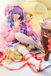 amatsuka_miyu cosplay dress garter_belt hat patchouli_knowledge purple_hair robe stuffed_animal teddy_bear thighhighs touhou zettai_ryouiki rating:Safe score:0 user:nil!
