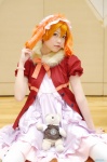 animal_ears cosplay dog_ears dress forest hoodie kaieda_kae mayuzumi_kaoru orange_hair stuffed_animal teddy_bear thighhighs rating:Safe score:0 user:nil!