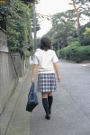 blouse bookbag horikita_maki kneesocks pleated_skirt school_uniform skirt sweater_vest rating:Safe score:0 user:nil!
