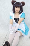 animal_ears apron bow cosplay elbow_gloves gloves headband maid maid_uniform narihara_riku original thighhighs zettai_ryouiki rating:Safe score:0 user:pixymisa