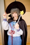 cape cosplay miniskirt nagato_yuki para_noiko pleated_skirt sailor_uniform school_uniform silver_hair skirt suzumiya_haruhi_no_yuuutsu wand witch_hat rating:Safe score:0 user:nil!