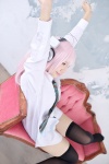 blouse cosplay headphones mizuhashi_uri nitro_super_sonic panties pink_hair super_soniko thighhighs tie rating:Safe score:0 user:pixymisa