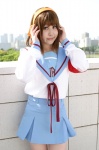 armband cosplay hair_ribbons hanna_yume headband sailor_uniform school_uniform suzumiya_haruhi suzumiya_haruhi_no_yuuutsu rating:Safe score:0 user:Log