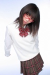 blouse costume glasses naenan_z pleated_skirt school_uniform skirt sweater_vest ys_web_307 rating:Safe score:0 user:nil!