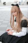 apron blonde_hair cosplay hairbow hizu maid maid_uniform tagme_character tagme_series rating:Safe score:0 user:nil!