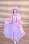 cosplay dress gloves hat patchouli_knowledge purple_hair shawl touhou yukki rating:Safe score:0 user:nil!