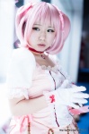 bows choker cosplay dress gloves hairbows kaname_madoka momo pink_eyes pink_hair puella_magi_madoka_magica twintails rating:Safe score:0 user:pixymisa