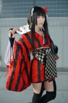 cosplay garter_belt horns inu_boku_secret_service kimono mask shirakiin_ririchiyo thighhighs yaya zettai_ryouiki rating:Safe score:3 user:nil!