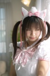animal_ears aristocats cat_ears cosplay frilly_dress lace marie_(aristocats) sakura_yayoi twintails rating:Safe score:0 user:nil!