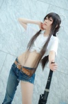 cosplay croptop jeans kanzaki_kaori katana kurosuzu_erika single_pantsleg sword to_aru_majutsu_no_index tshirt rating:Safe score:5 user:nil!