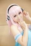babydoll bra cosplay headphones nitro_super_sonic pink_hair riina super_soniko rating:Safe score:0 user:pixymisa