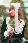 blonde_hair cap cosplay dress flower heterochromia rozen_maiden saacyamu suiseiseki rating:Safe score:0 user:pixymisa