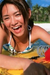 beach bikini_top bodyboard cleavage kamata_natsumi ocean ponytail striped swimsuit wet ys_web_227 rating:Safe score:0 user:nil!