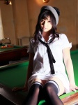 beret dress koizumi_maya not_guilty panties pool_table thighhighs tie rating:Safe score:3 user:nil!