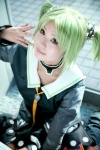choker cosplay droite green_hair miniskirt nagamachi_mokuzu sailor_uniform school_uniform skirt tales tales_of_vesperia tie twintails rating:Safe score:0 user:nil!