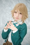 blazer blonde_hair blouse choco cosplay danganronpa fujisaki_chihiro pleated_skirt school_uniform skirt rating:Safe score:0 user:nil!