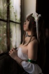 aiyoku_no_eustia blouse choker cleavage corset cosplay detached_sleeves enako eris_floraria hairband koku_no_kanaria rating:Safe score:2 user:nil!