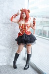 boots corset cosplay garter love_live!_school_idol_project miniskirt nishikino_maki skirt tatsuki_(iii) twin_buns rating:Safe score:1 user:nil!