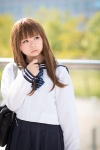 blouse bookbag bowtie cosplay momoiro_meroikku pleated_skirt sailor_uniform school_uniform shinomiya_masaki skirt suu rating:Safe score:0 user:pixymisa