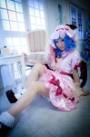 blue_hair cosplay dress hat maropapi remilia_scarlet socks touhou touhou_ningyou_fuminori_shirizu_2 wings rating:Safe score:0 user:nil!