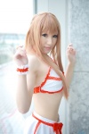 asuna_(sao) bikini_top cosplay skirt swimsuit sword_art_online wakame rating:Safe score:1 user:nil!