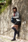 bookbag cardigan kneesocks pleated_skirt sailor_uniform school_uniform shiina_yuuri skirt rating:Safe score:2 user:nil!
