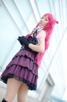 beatmania_iidx boots cosplay dress gloves kishigami_hana mask mitzuhiro_celica pantyhose pink_hair tie rating:Safe score:1 user:nil!