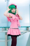 beret bow bracelet cosplay dress green_hair koharu macross macross_frontier pantyhose ranka_lee rating:Safe score:2 user:pixymisa