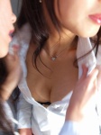 blouse bra cleavage katayama_akira lab_coat mizuki_riyu open_clothes s-taste rating:Safe score:1 user:nil!