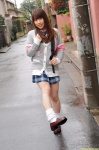 backpack blouse cardigan dgc_0850 hoshimura_ayumi loose_socks pleated_skirt school_uniform skirt socks tie umbrella rating:Safe score:0 user:nil!