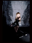 amane_misa blades blonde_hair cosplay death_note elbow_gloves fishnet_pantyhose gloves kipi lace pantyhose thighhighs torn_clothes twintails zettai_ryouiki rating:Safe score:1 user:nil!