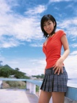 miniskirt ocean pleated_skirt sato_hiroko skirt tshirt ys_web_011 rating:Safe score:1 user:nil!