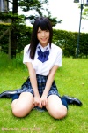 blouse bookbag kneesocks pleated_skirt sato_sakura school_uniform skirt rating:Safe score:1 user:nil!