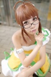 ahoge akizuki_ritsuko cosplay dress glasses hizuki_yuuki idolmaster rating:Safe score:0 user:nil!