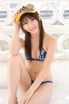 baseball_cap bikini cleavage kaikawa_hitomi swimsuit rating:Safe score:1 user:nil!